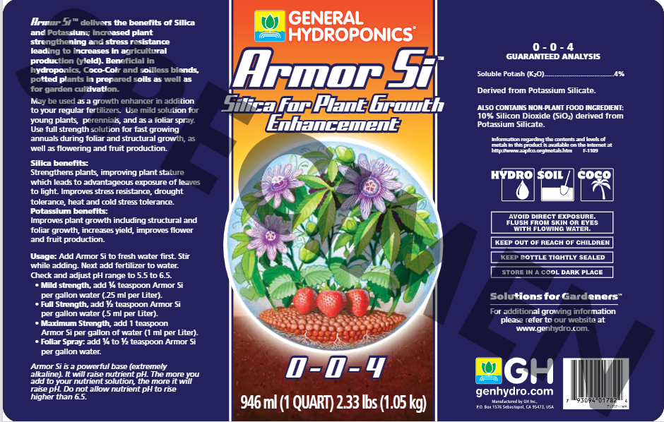 General Hydroponics - Armor Si México