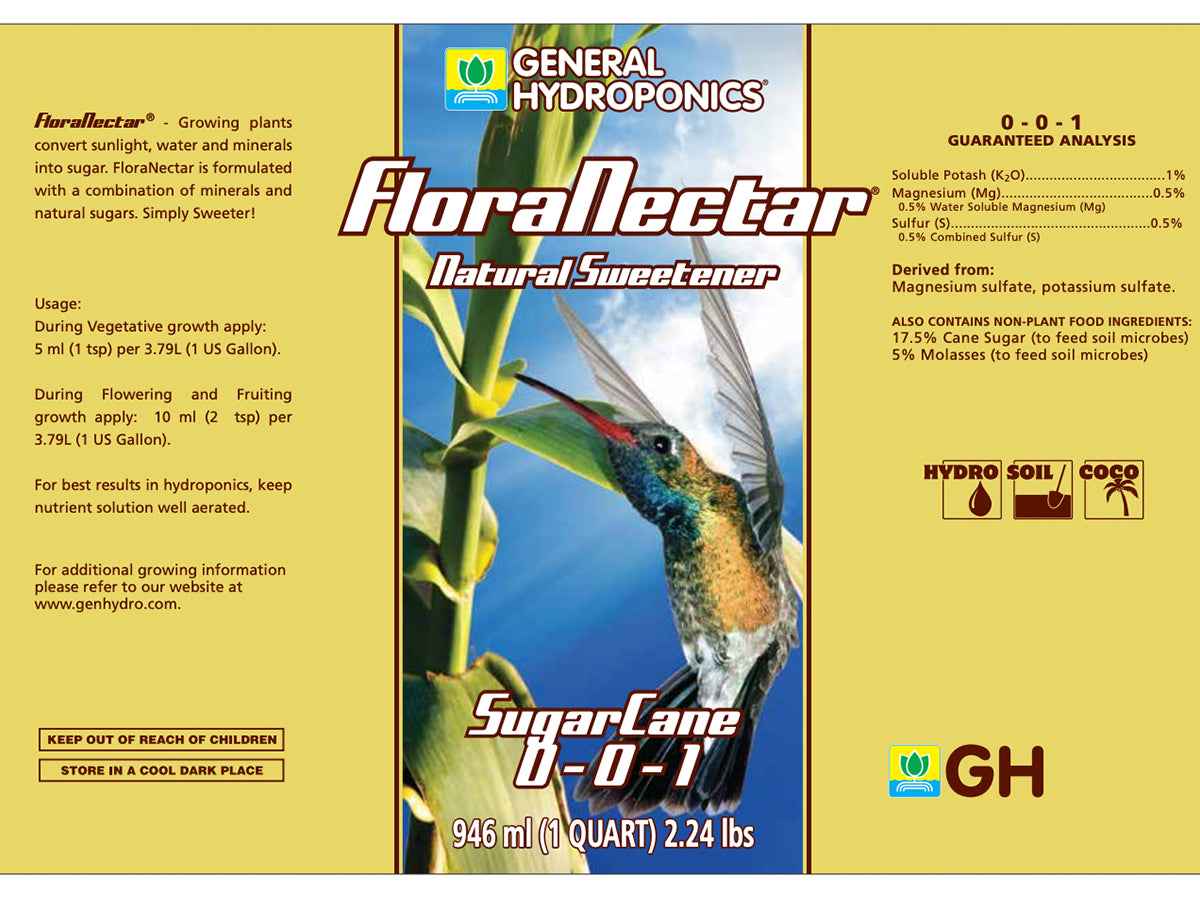 General Hydroponics - FloraNectar Sugar Cane Candy México