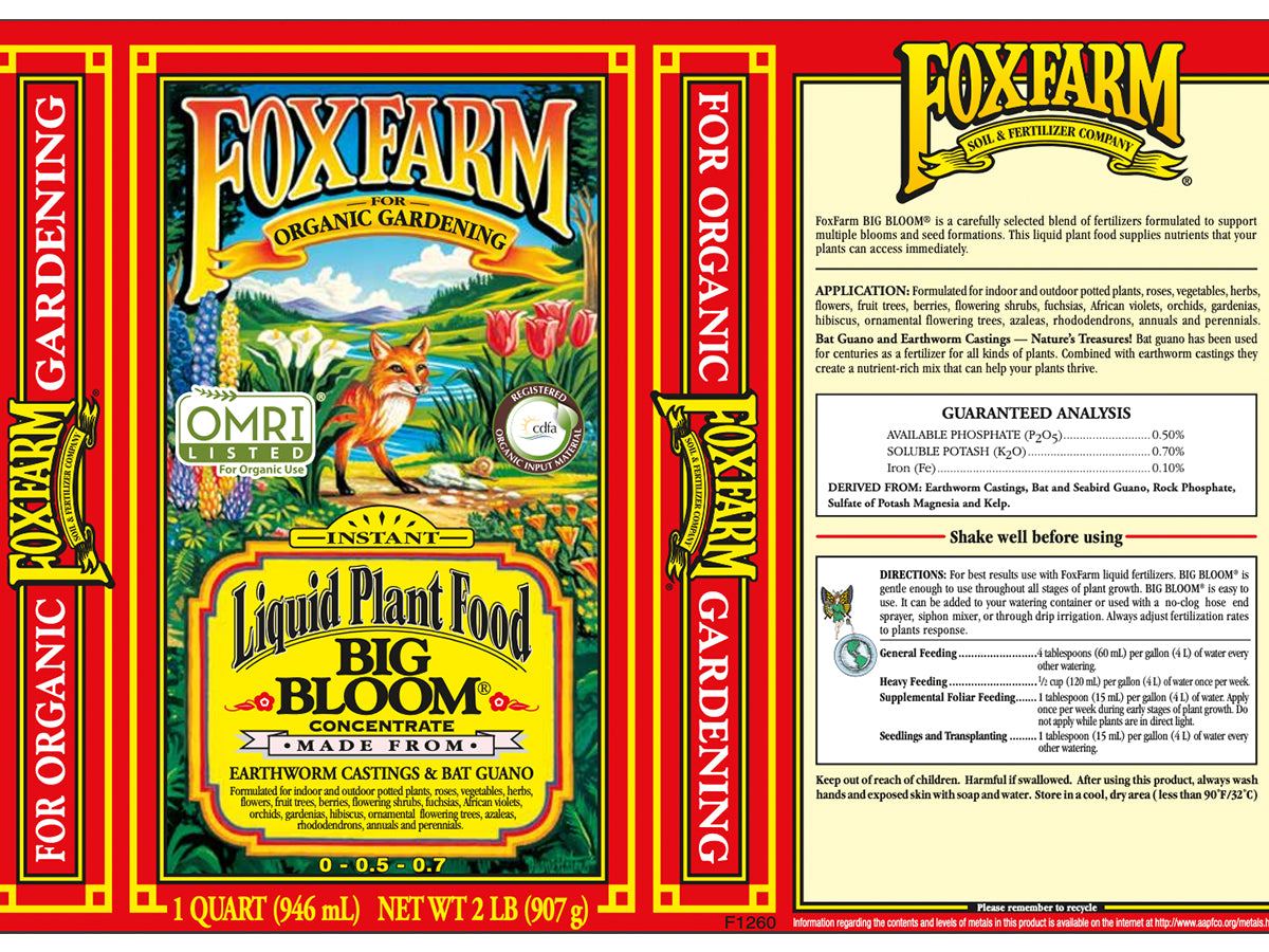 FoxFarm - Big Bloom Liquido Concentrado